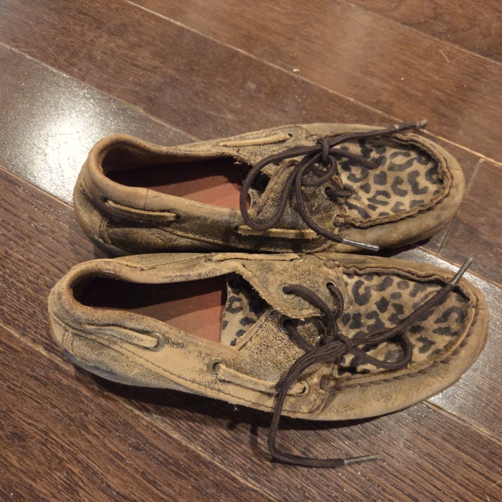 Twisted X Youth Girls Size 1 – Leopard Print Moccasins